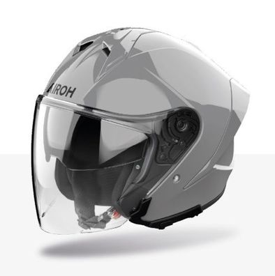 Openfacehelm Schutzhelm Crosshelm Motorradhelm Quadhelm AIROH H21 Color Grau