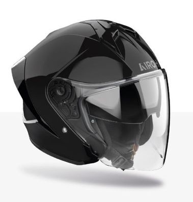 Openfacehelm Schutzhelm Crosshelm Motorradhelm Quadhelm AIROH H21 Color Schwarz