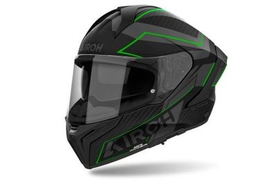 Integralhelm Schutzhelm Crosshelm Motorrad AIROH MATRYX Sentinel Schwarz Grün