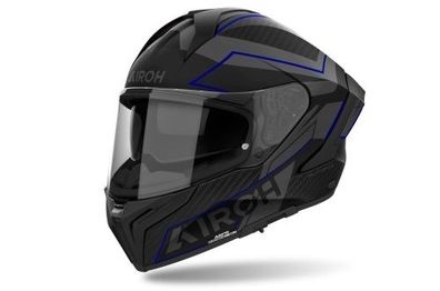 Integralhelm Schutzhelm Crosshelm Motorrad AIROH MATRYX Sentinel Schwarz Blau
