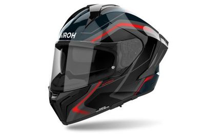 Integralhelm Schutzhelm Crosshelm Motorradhelm AIROH MATRYX Wide Schwarz Rot