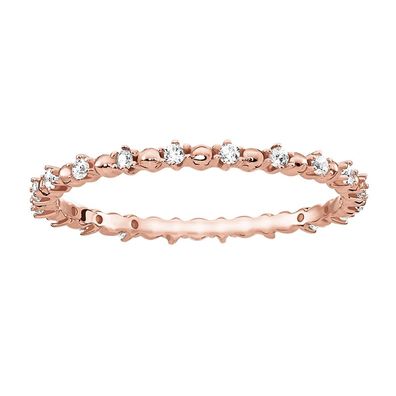 Thomas Sabo Schmuck Damenring Dots mit weißen Steinen Rosé TR2153-416-14