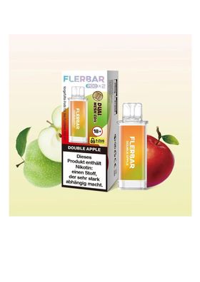 Flerbar Pod 2er Double Apple 20mg Nikotin Nachfüller für Flerbar Akku