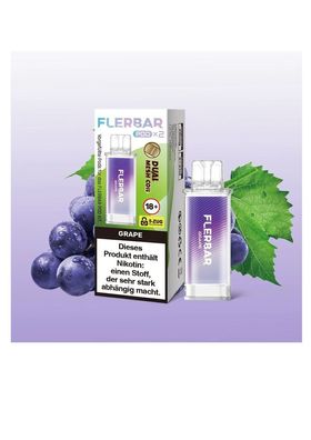 Flerbar Pod 2er Grape 20mg Nikotin Nachfüller für Flerbar Akku