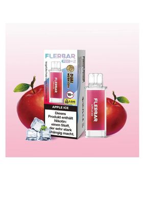 Flerbar Pod 2er Apple Ice 20mg Nikotin E-Zigarette Vape