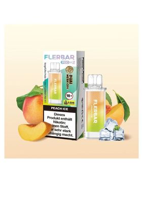 Flerbar Pod 2er Peach Ice 20mg Nikotin E-Zigarette Vape