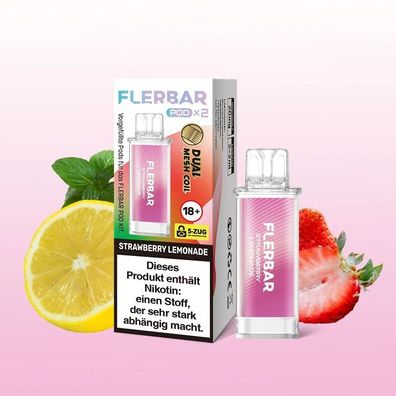 Flerbar Pod 2er Strawberry Lemonade 20mg Nikotin E-Zigarette Vape