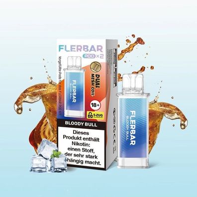 Flerbar Pod 2er Bloody Bull 20mg Nikotin E-Zigarette Vape