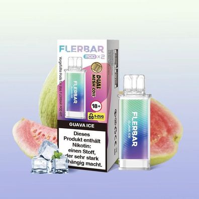 Flerbar Pod 2er Guava Ice 20mg Nikotin E-Zigarette Vape
