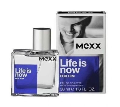 Mexx Life is Now Eau de Toilette fuer Herren, 30ml