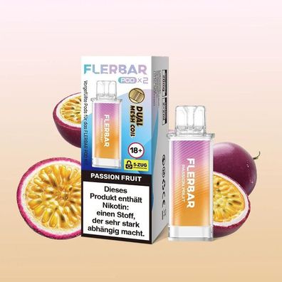 Flerbar Pod 2er Passionfruit 20mg Nikotin E-Zigarette Vape