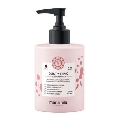 Maria Nila Color Refresh Farbmaske fuer Haare, Farbton 0.52 Dusty Pink, 300ml