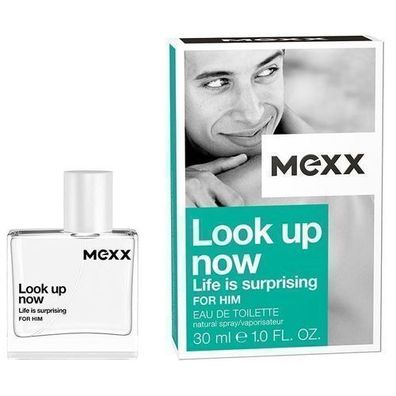 Mexx Look Up Now Eau de Toilette fuer Herren, 30ml