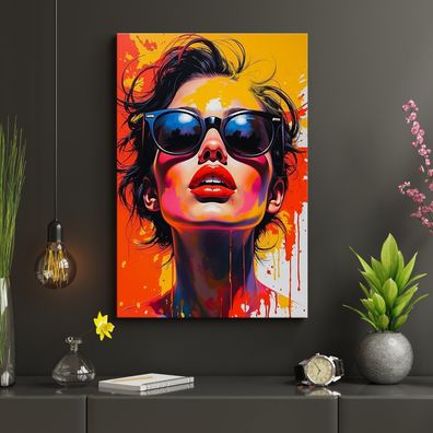 Mode Frau Kunst, Wandbild Leinwand, Acrylglas oder Poster Bild