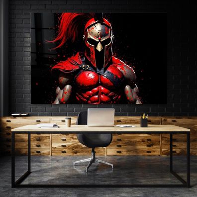 Wandbild, Gladiator Krieger, Rüstung Acrylglas, Leinwand oder Poster - Kunst Art Nr4