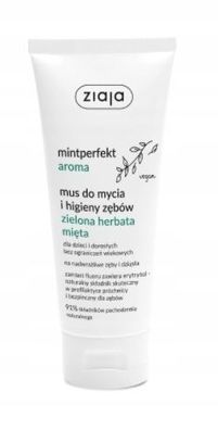 Ziaja Bio Gruener Tee & Minze Zahnfleischgel - Erfrischende Mundpflege, 100 ml