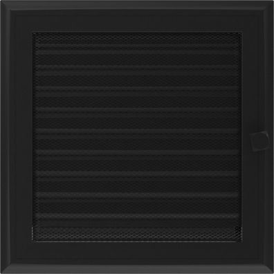 Lüftungsgitter Oskar 22x22 schwarz Jalousie