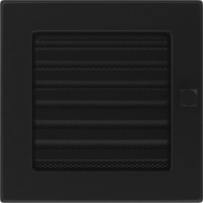 Lüftungsgitter 17x17 schwarz Jalousie