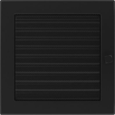Lüftungsgitter 22x22 schwarz Jalousie