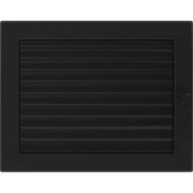 Lüftungsgitter 22x30 schwarz Jalousie