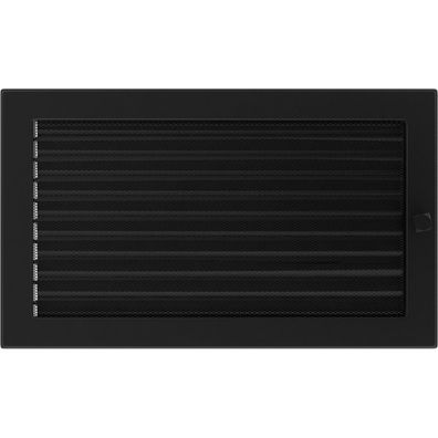 Lüftungsgitter 22x37 schwarz Jalousie