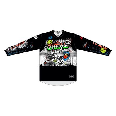 O'NEAL Kids Bike Jersey Element Rancid Black/White - Größe: S