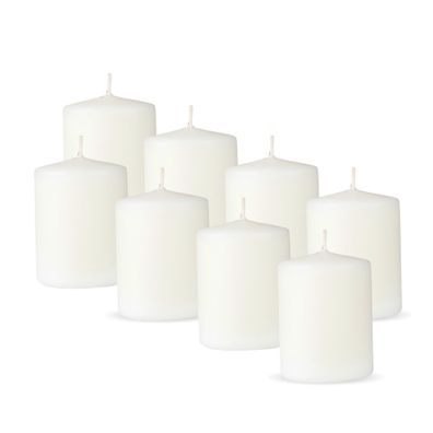 Stumpenkerzen Wachskerzen Dekokerze Ø7cm Säulenkerze Blockkerzen Kerzen 8er Pack