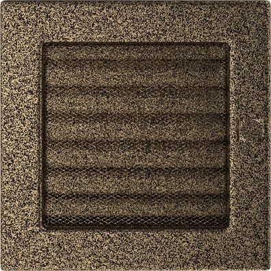 Vent Cover 17x17 black and gold with blinds