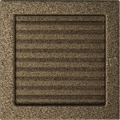 Vent Cover 22x22 black and gold with blinds