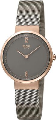 Boccia Damenuhr 3283-03 Edelstahl Armband roségold