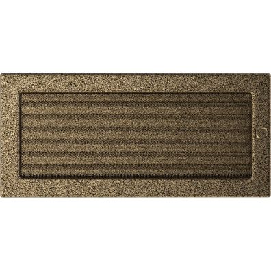 Vent Cover 17x37 black and gold with blinds
