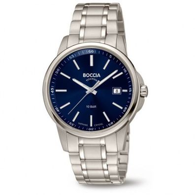 Boccia Herrenuhr 3633-04 Titanium Edelstahl Armband