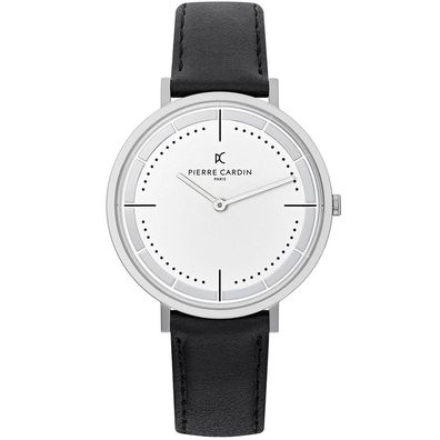 Pierre Cardin Herrenuhr CBV.1025 Lederband Schwarz