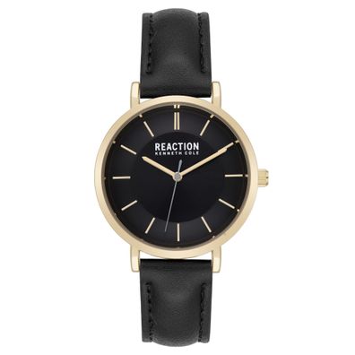 Kenneth Cole Damenuhr RK50105005 Lederband schwarz