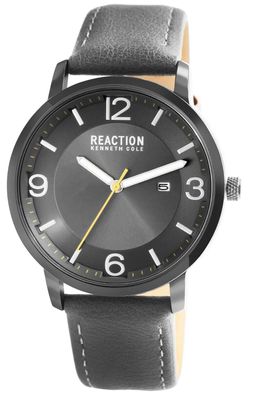 Kenneth Cole Herrenuhr RK50600002 Lederband grau