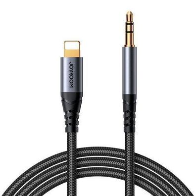 Joyroom SY-A06 3,5 mm Klinke zu Lightning Audiokabel, 1,2m, Schwarz