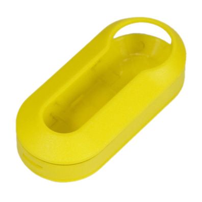 Schlüssel Abdeckung Key Cover Autoschlüssel Gelb für Fiat 500 500 C Abarth