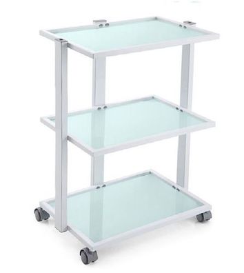 Kosmetikwagen ST027A für Friseursalon – Rollwagen mit 3 XL-Regalen & Schrank
