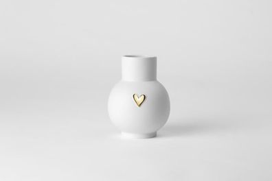 Räder Kugelvase Herz Gold, 13cm 1 St
