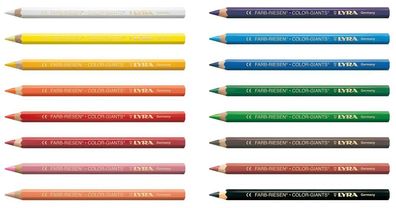 Farbstifte Farbriesen® Color Giants in Einzelfarben, 12 Stück