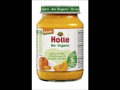 Holle 3x Kürbis mit Reis 190g