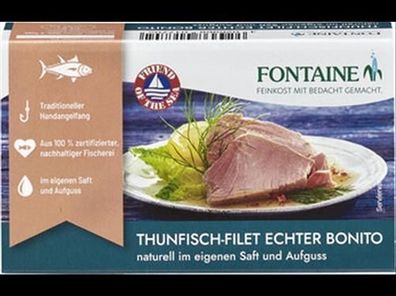 Fontaine 3x Echter Bonito naturell 120g