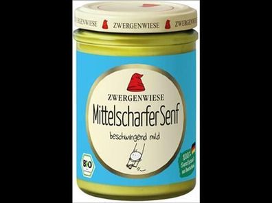 Zwergenwiese 3x Mittelscharfer Senf 160ml