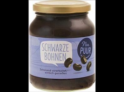 Nur Puur 3x schwarze Bohnen 350g