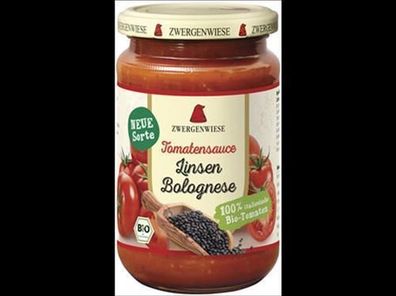Zwergenwiese Tomatensauce Linsen Bolognese 340ml
