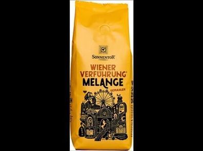 Sonnentor Melange Kaffee gemahlen Wiener Verführung®, Packung 500g