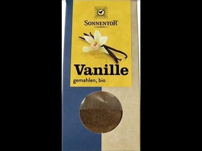 Sonnentor 6x Vanillepulver, Packung 10g