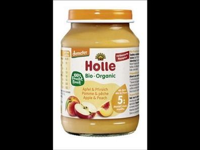 Holle 3x Apfel & Pfirsich 190g
