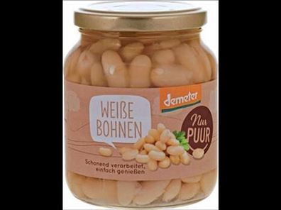 Nur Puur 6x Weiße Bohnen Demeter 350g