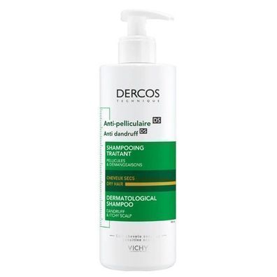 Vichy Dercos Anti-Schuppen Shampoo fuer trockenes Haar, 390 ml
